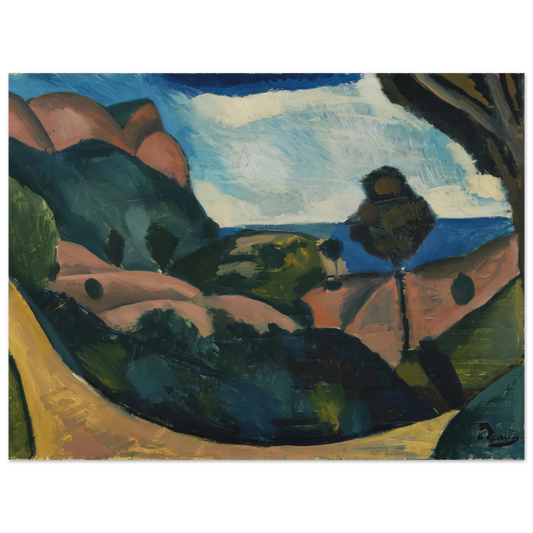 Landscape Near Cassis by Andre Derain (1907) – art poster