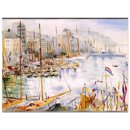 Marseille Port by Moise Kisling – art poster