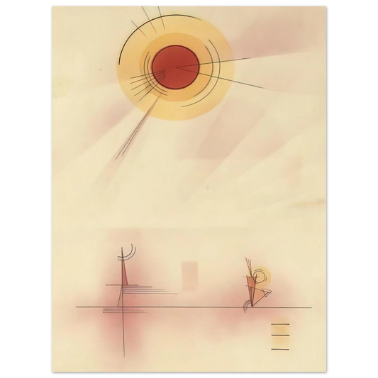 Strahlen by Wassily Kandinsky (1929) – art poster