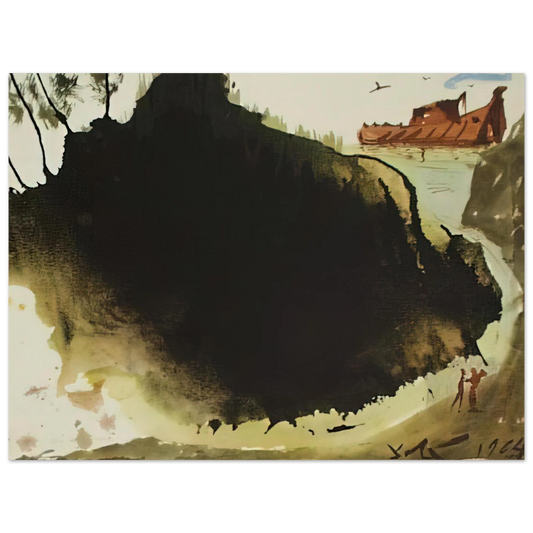 Aquae Diluvii Super Terram Genesis 6 17 by Salvador Dali (1967) – art poster