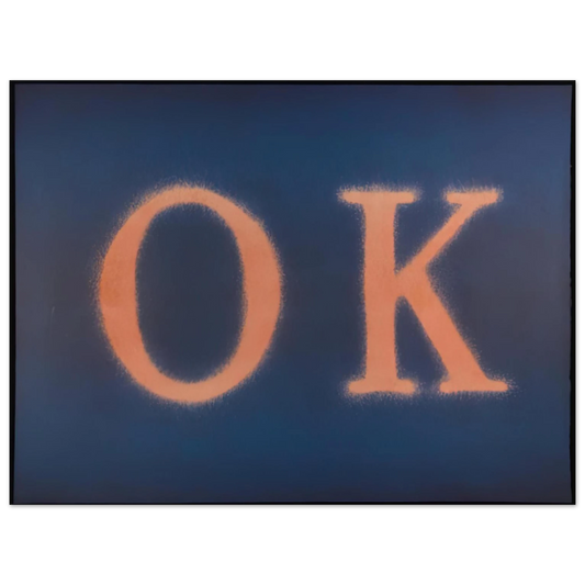 Ok State I by Edward Ruscha (1990) – art poster