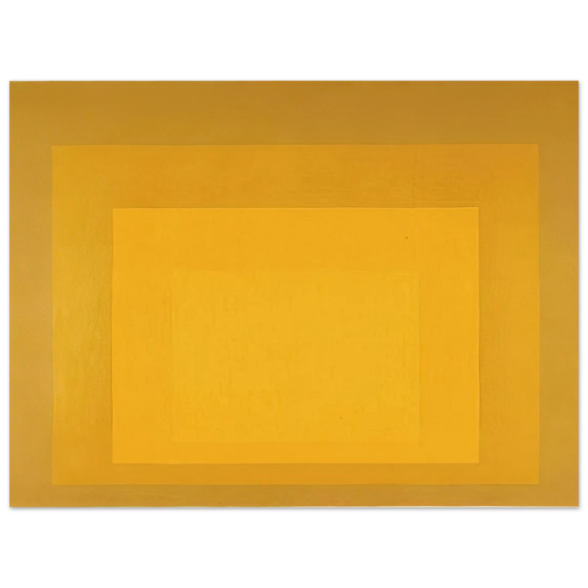 Study For Homage To The Square Departing In Yellow by Josef Albers (1964) – art poster, view 2