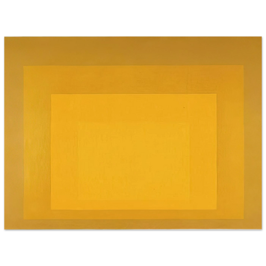 Study For Homage To The Square Departing In Yellow by Josef Albers (1964) – art poster, view 2