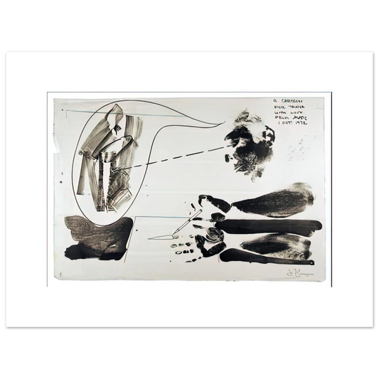 Cartoon For Tanya by Jasper Johns (1972) – art poster