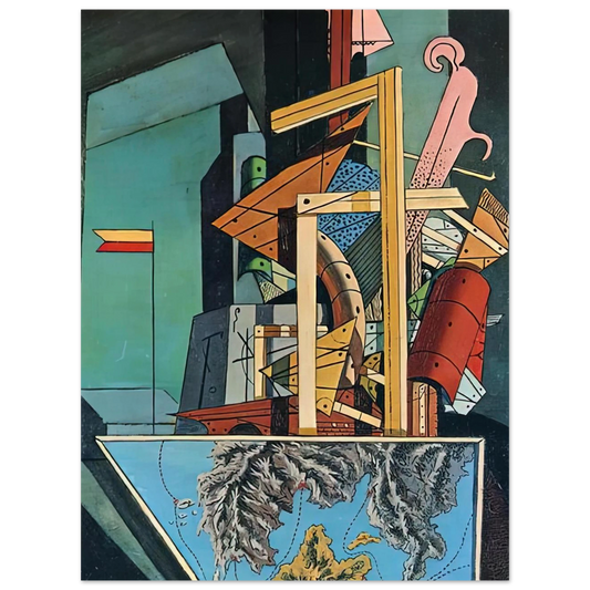 The Melancholy Of Departure 1 by Giorgio de Chirico (1916) – art poster, view 2