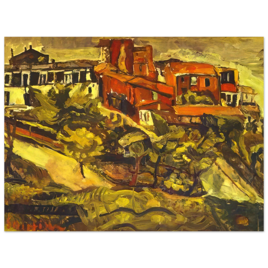 Red Houses by Chaim Soutine – art poster, view 2