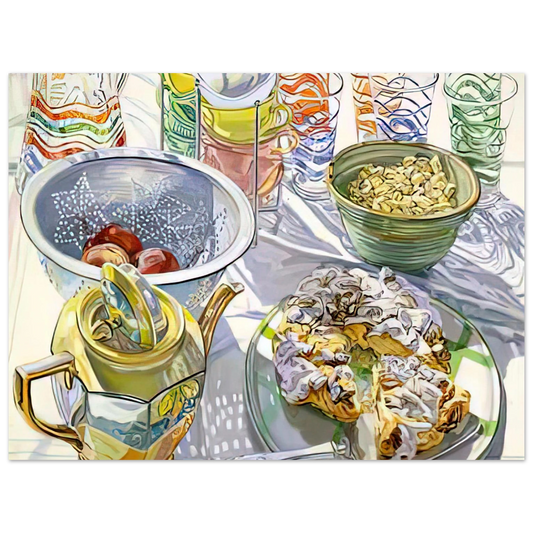 Coffee Cake by Janet Fish (2003) – art poster