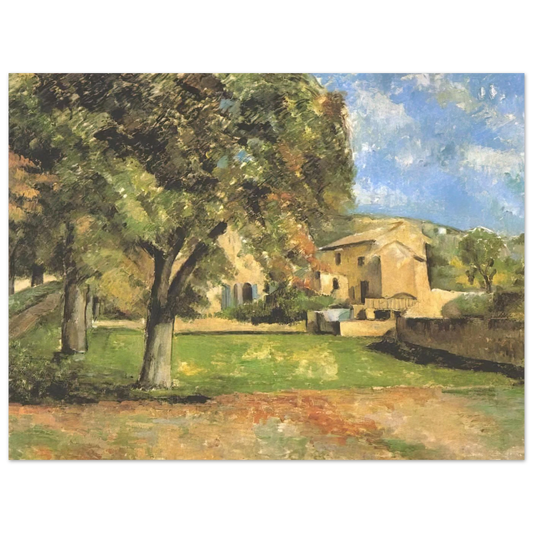Horse-chestnut-trees In Jas De Bouffan by Paul Cézanne – art poster, view 2
