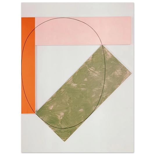 Three Color Frame Painting by Robert Mangold (1985) – art poster