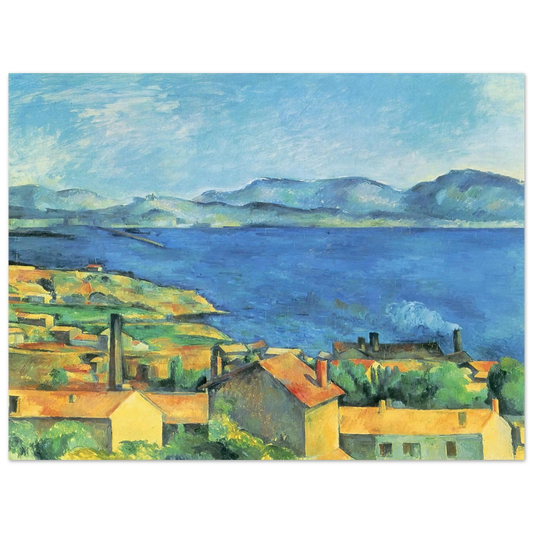 The Gulf Of Marseille Seen From L'estaque by Paul Cézanne – art poster