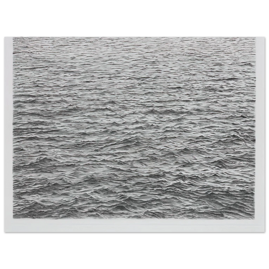 Drypoint Ocean Surface by Vija Celmins (1983) – art poster