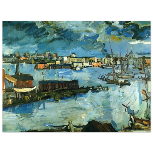 Stockholm Harbour by Oskar Kokoschka – art poster