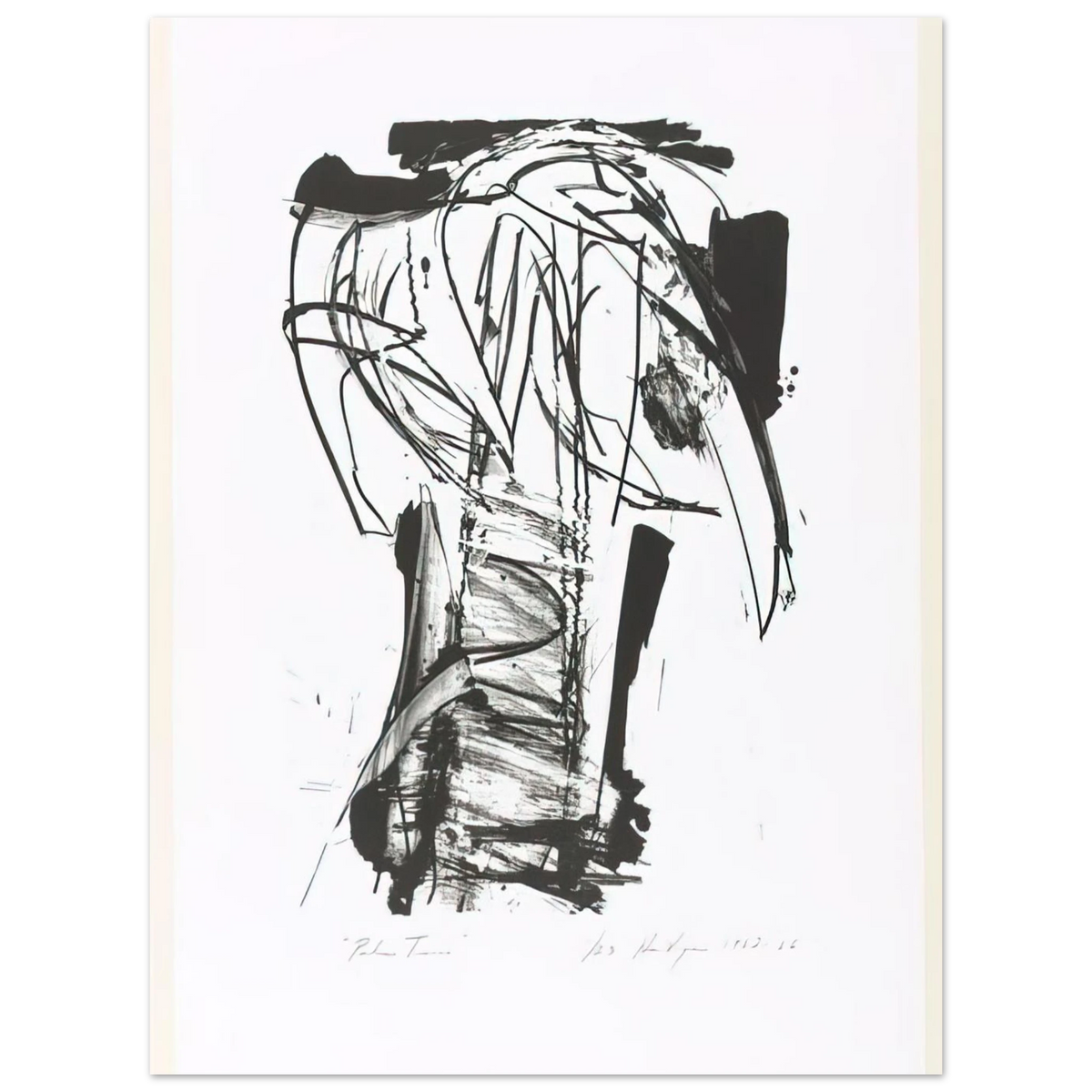 Palm Trees From The Series The Archaics by Grace Hartigan (1966) – art poster, view 2