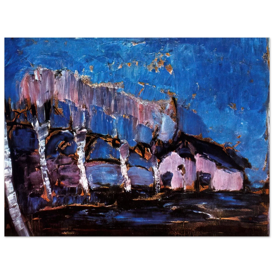 Evening Landscape by Piet Mondrian – art poster