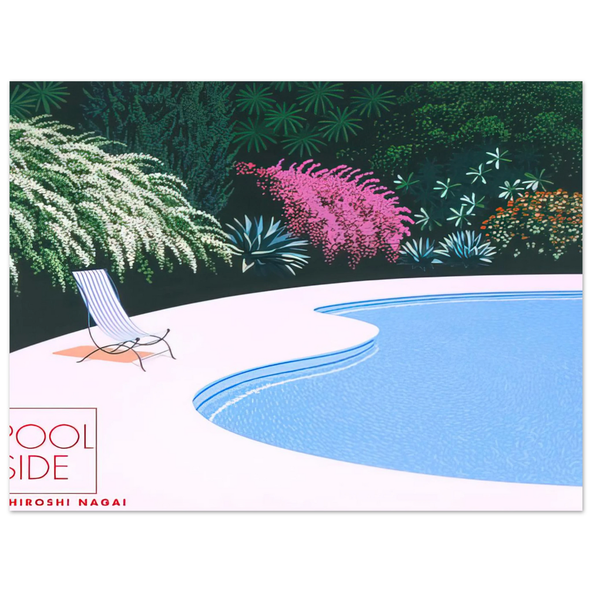 Poolside No. 24 by Hiroshi Nagai – art poster