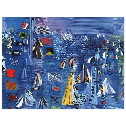 Regatta At Cowes by Raoul Dufy (1934) – art poster