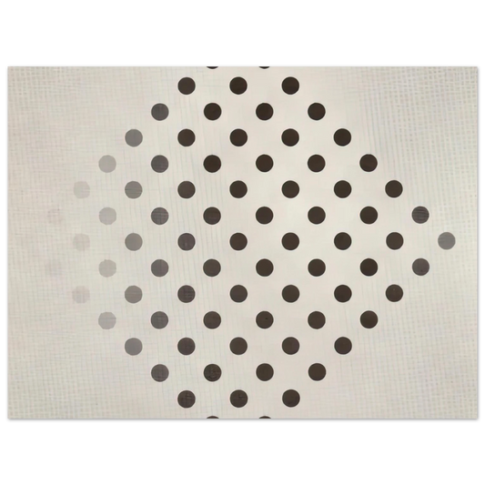 Black To White Disks by Bridget Riley (1952) – art poster, view 2
