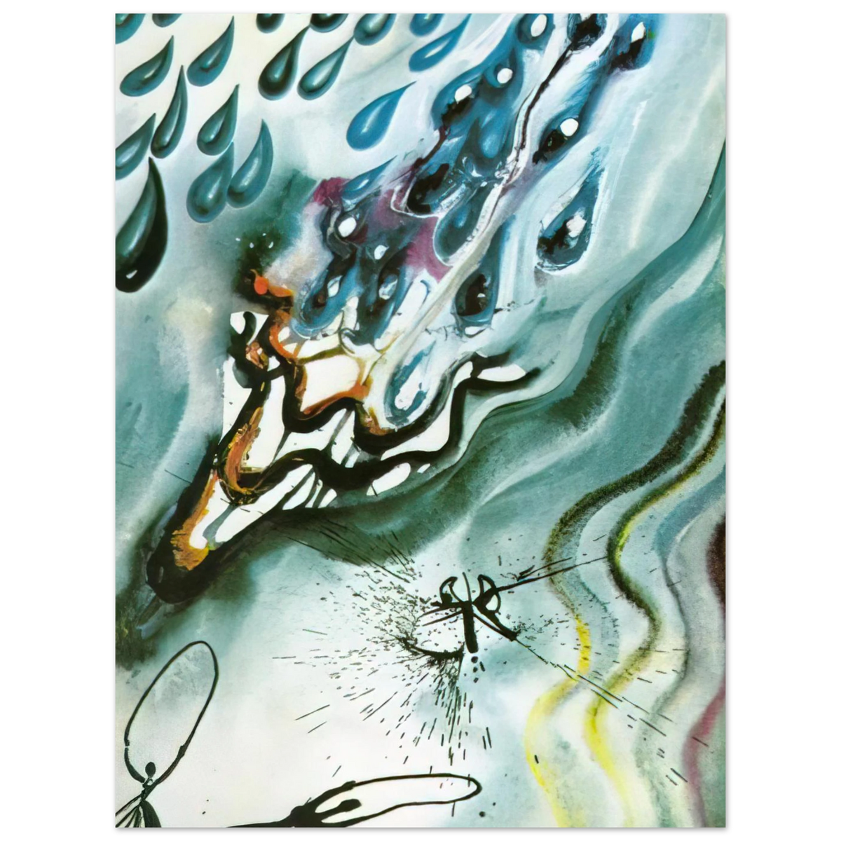The Pool of Tears by Salvador Dali – art poster, view 2