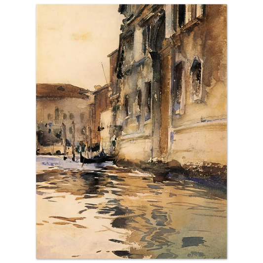 Venetian Canal, Palazzo Corner by John Singer Sargent – art poster