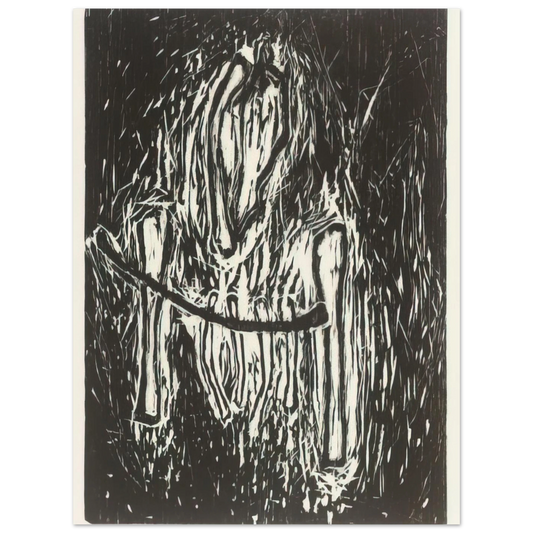 Head And Bones by Susan Rothenberg (1980) – art poster