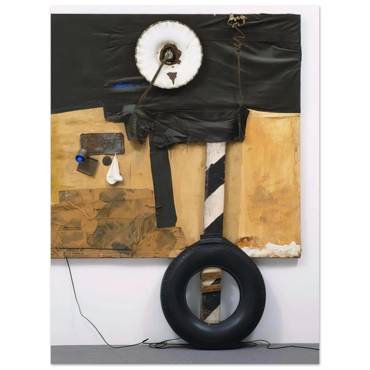 First Landing Jump by Robert Rauschenberg (1961) – art poster