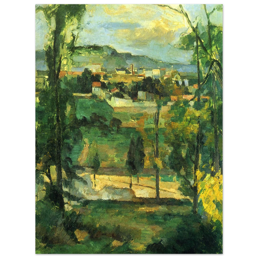Village Behind Trees by Paul Cézanne – art poster, view 2