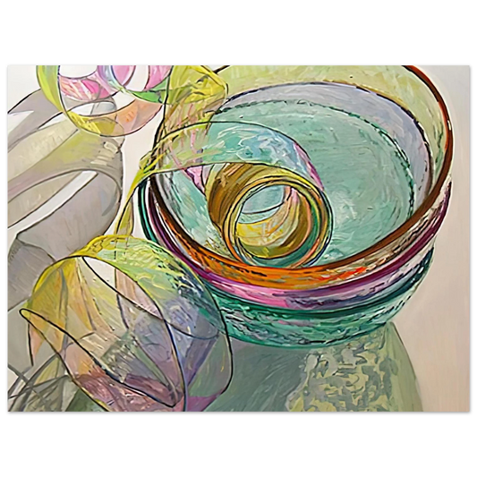 Orange Pink Green by Janet Fish (2003) – art poster