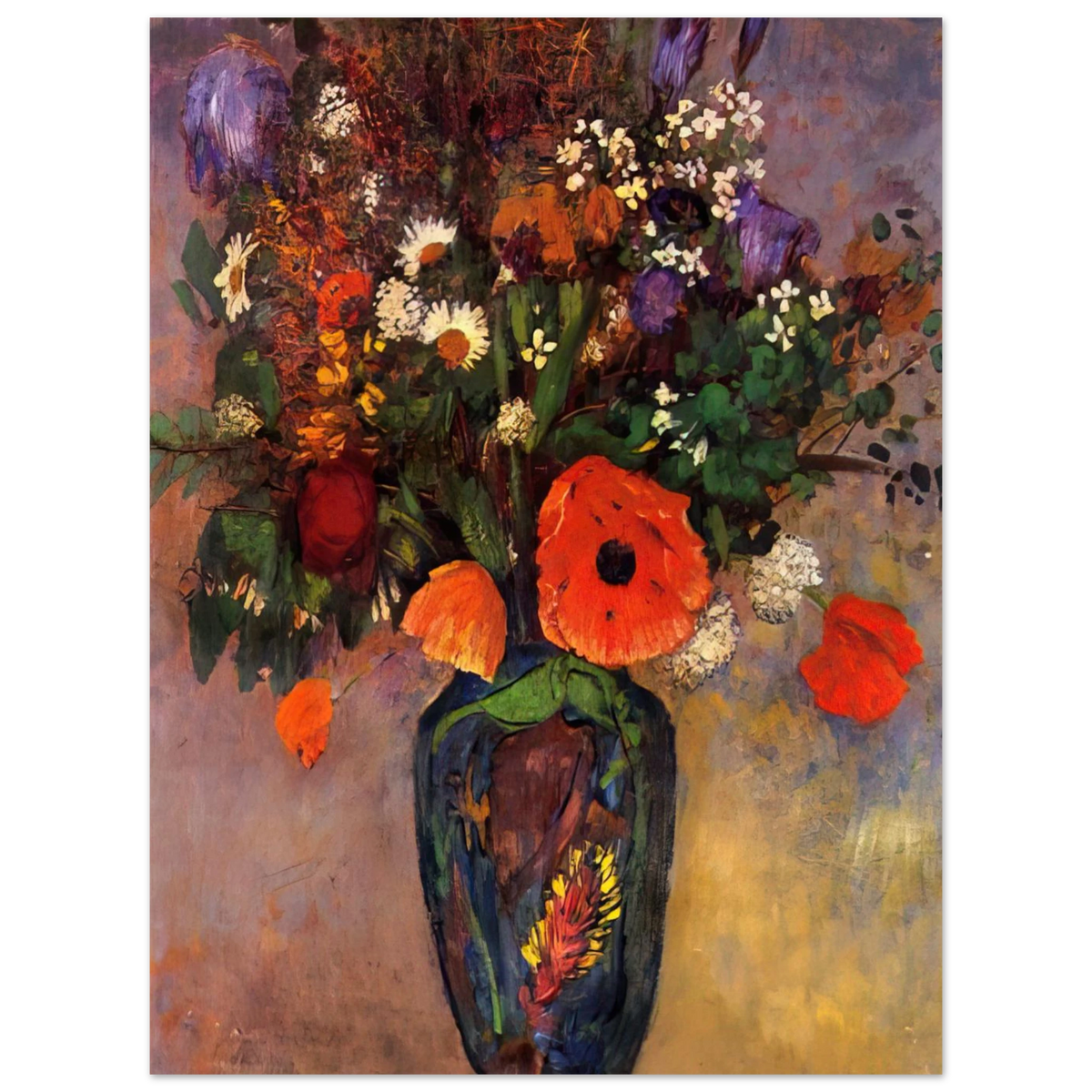 Vase De Fleurs by Odilon Redon – art poster, view 2