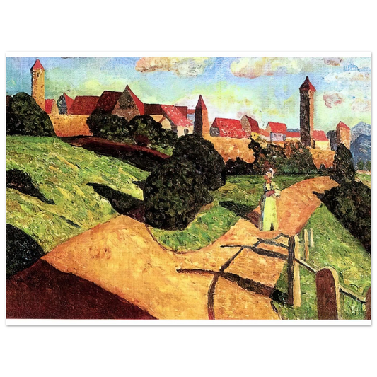 Old Town II by Wassily Kandinsky (1902) – art poster, view 2