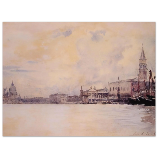 The Entrance To The Grand Canal, Venice by John Singer Sargent – art poster, view 2