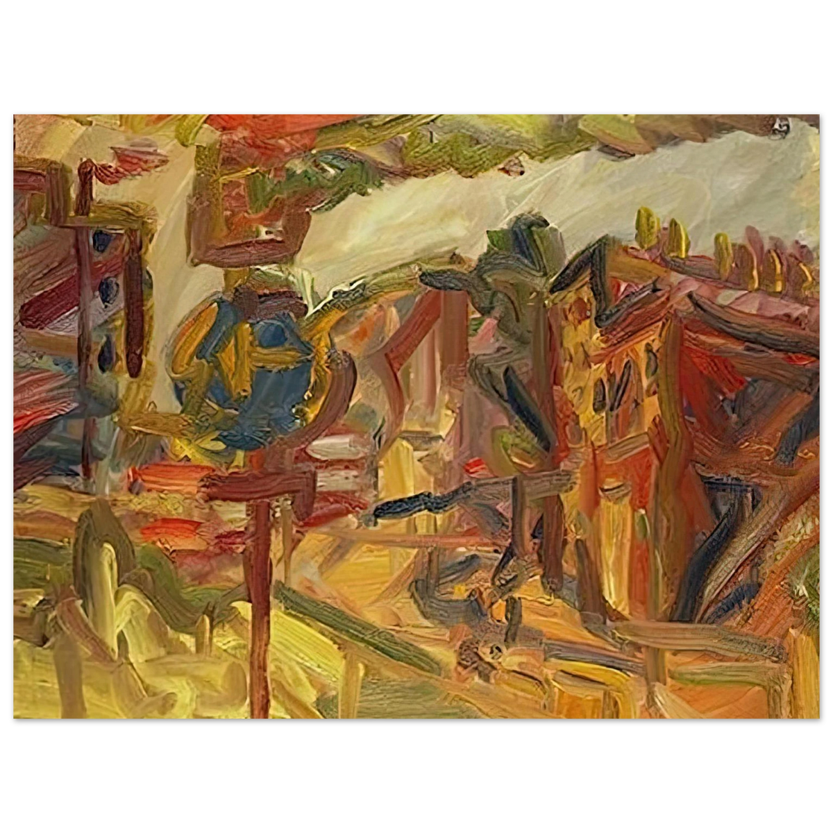 The Awning by Frank Auerbach – art poster