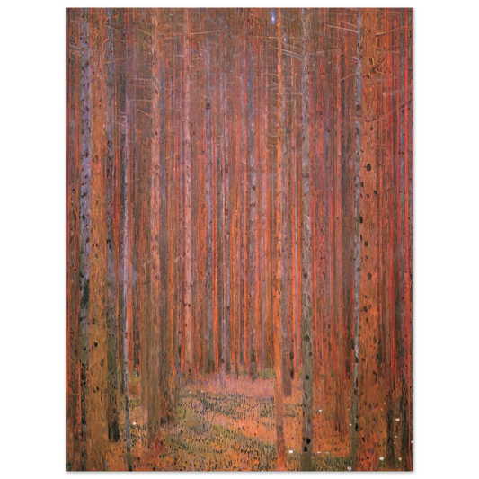 Fir Forest I by Gustav Klimt – art poster