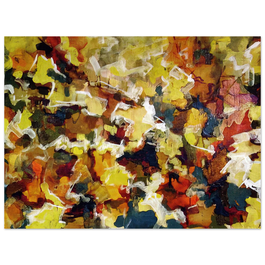 Abstract Expressionist Autumn Sky by Audrey Flack (1953) – art poster