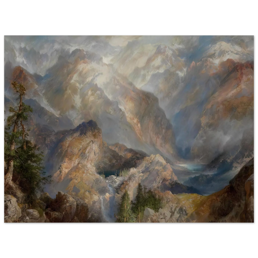 Morning In The Sierras, Nevada by Thomas Moran – art poster, view 2