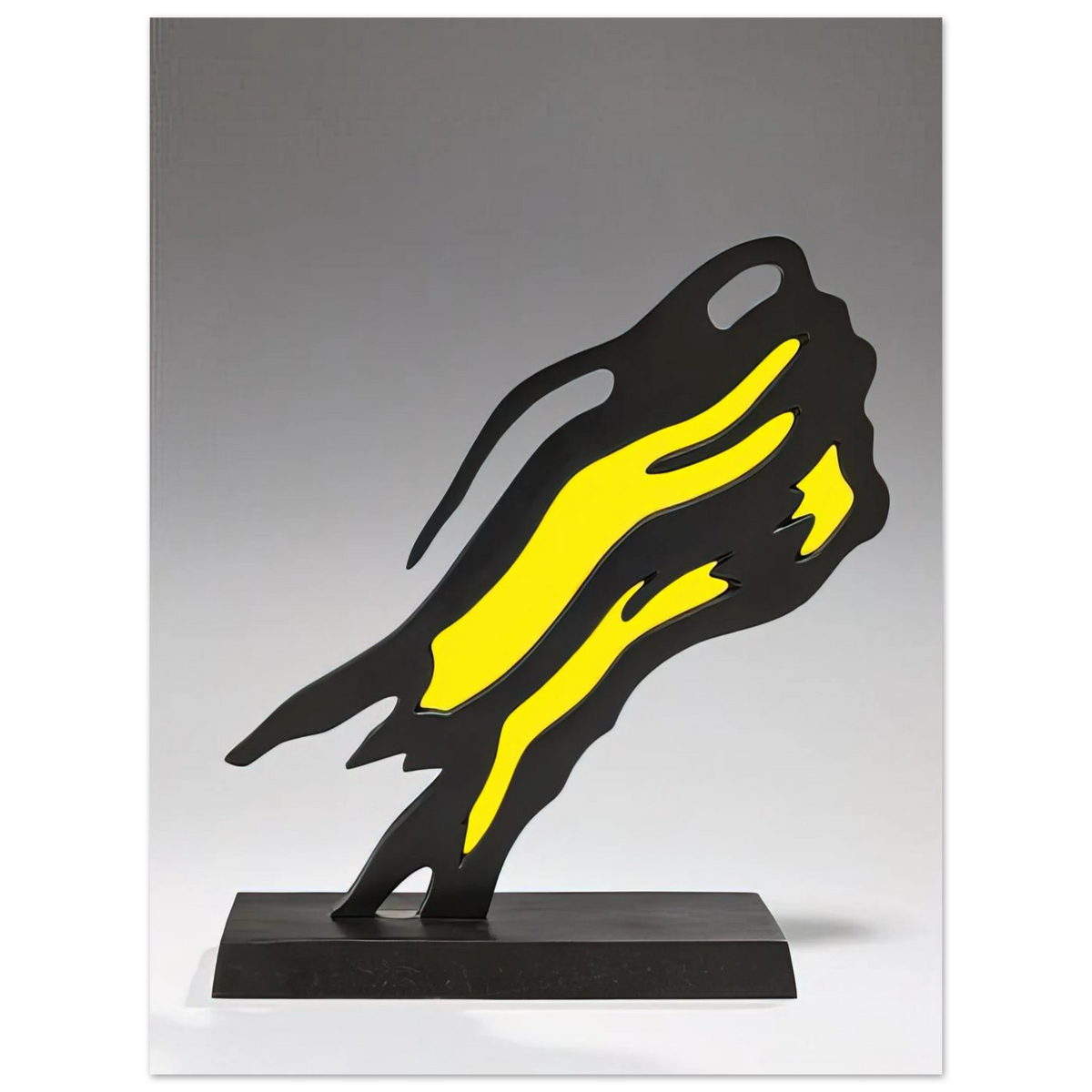 Weisman Award Yellow Brushstroke by Roy Lichtenstein (1991) – art poster