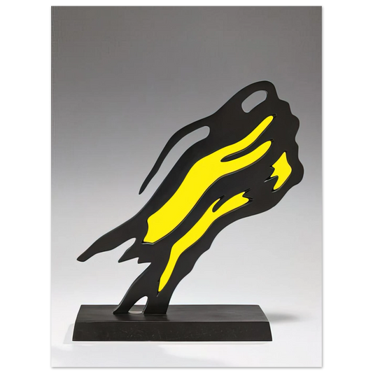 Weisman Award Yellow Brushstroke by Roy Lichtenstein (1991) – art poster