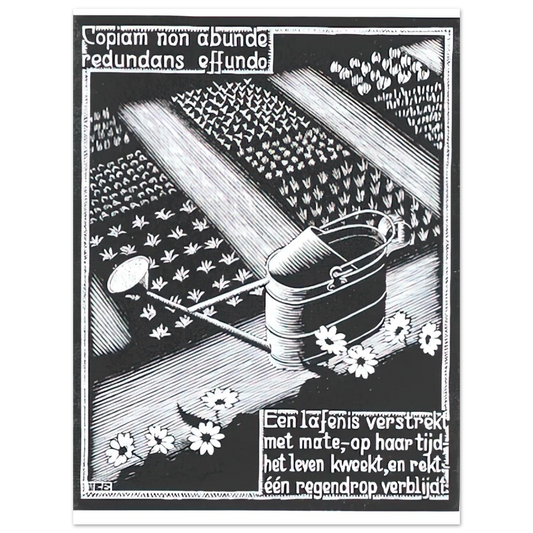 Wateringcan by M.C. Escher – art poster, view 2