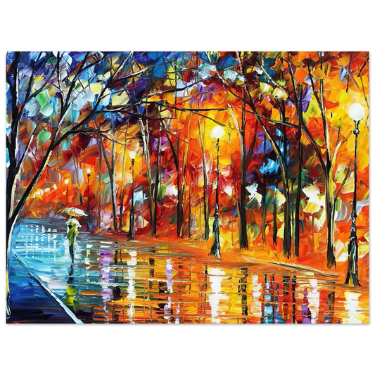 Singed Park with Lights by Leonid Afremov – art poster, view 2