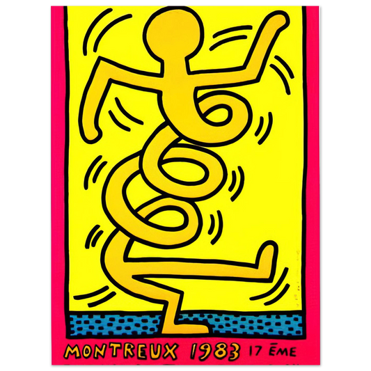 Montreux by Keith Haring (1983) – art poster, view 2