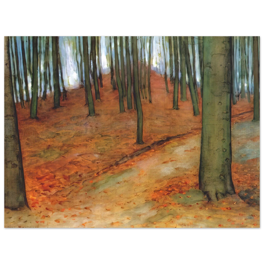 Wood With Beech Trees by Piet Mondrian – art poster