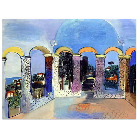Arcades At Vallauris by Raoul Dufy (1927) – art poster, view 2