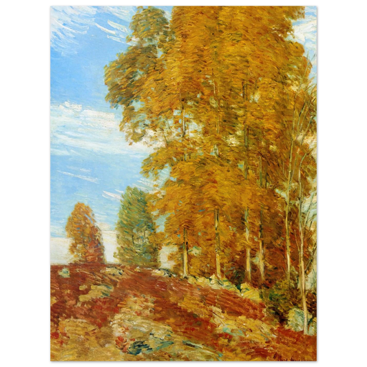 Autumn Hilltop, New England by Childe Hassam – art poster