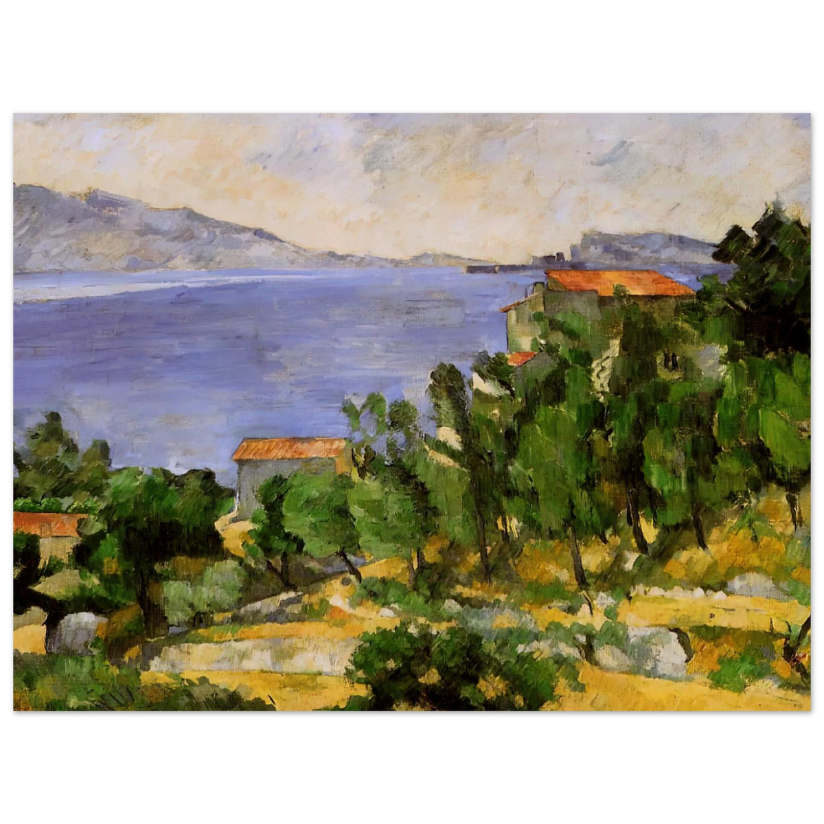 The Bay Of L'estaque From The East by Paul Cézanne – art poster