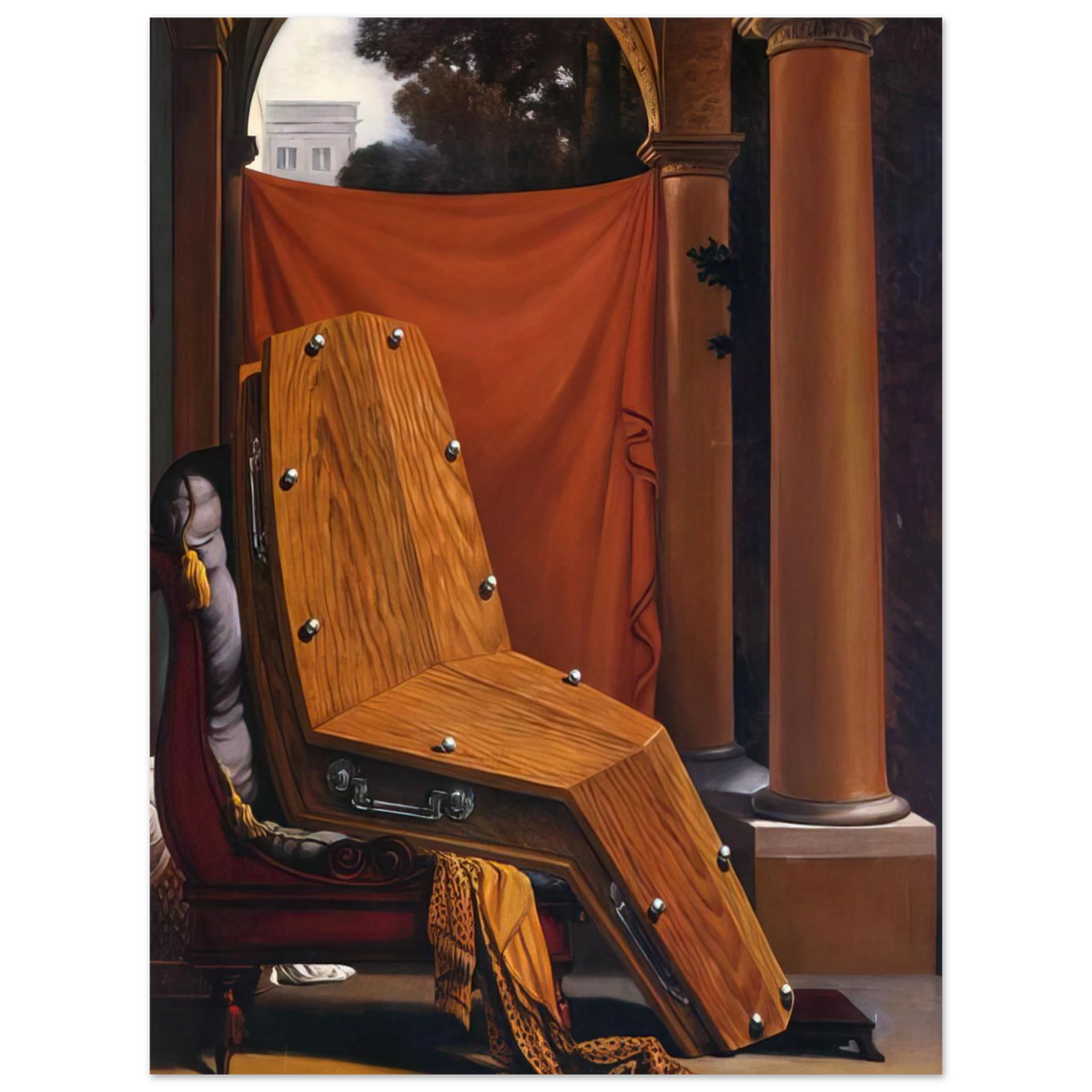 Perspective Madame Récamier De David by René Magritte (1950) – art poster, view 2