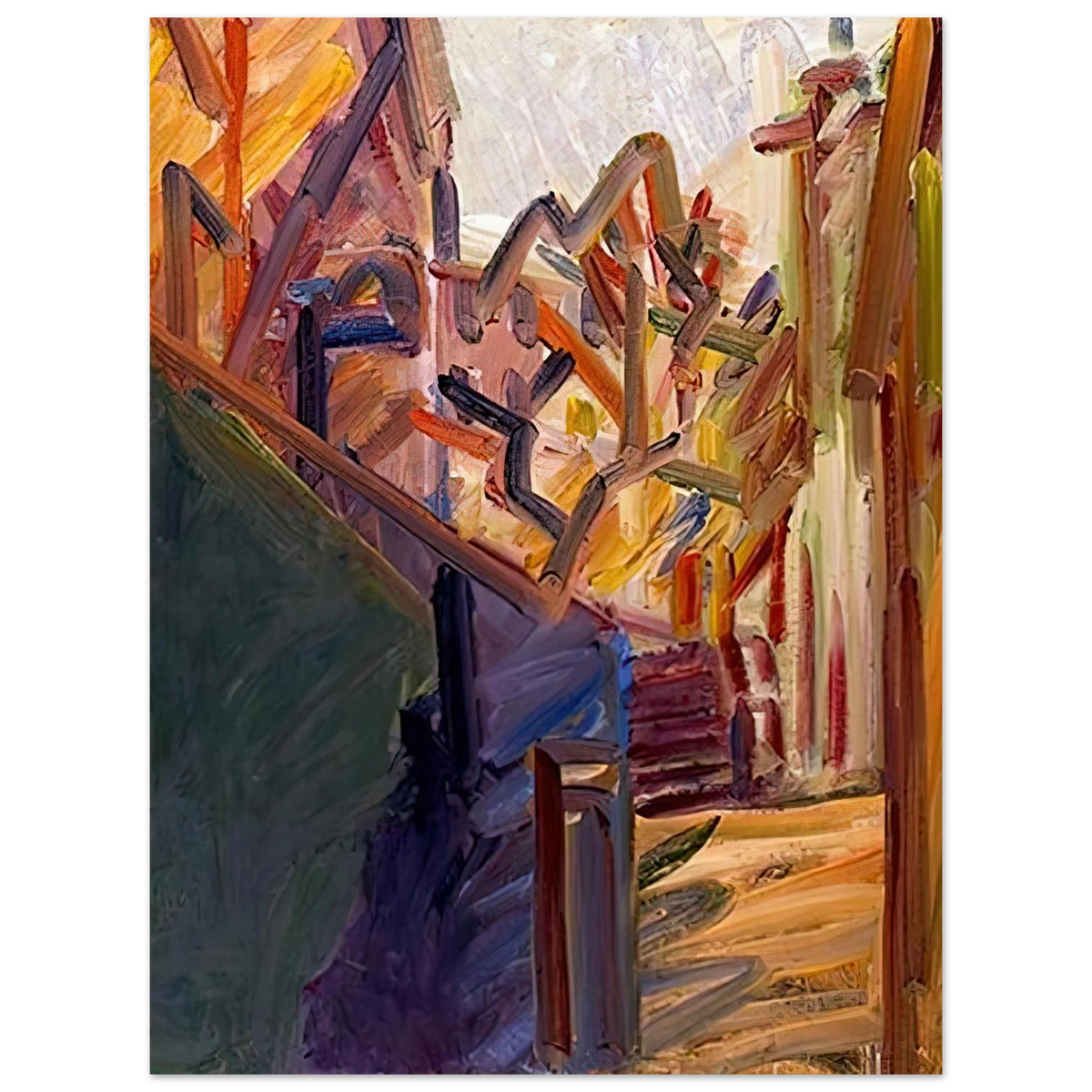 Albero Di Fronte 1 by Frank Auerbach – art poster, view 2