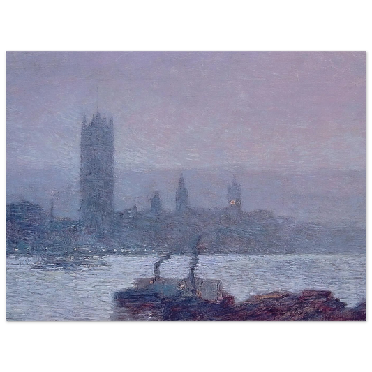 Houses Of Parliament, Early Evening by Childe Hassam – art poster