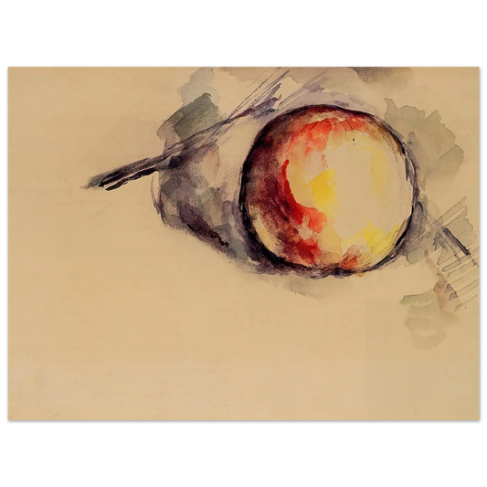 Study Of An Apple by Paul Cézanne – art poster