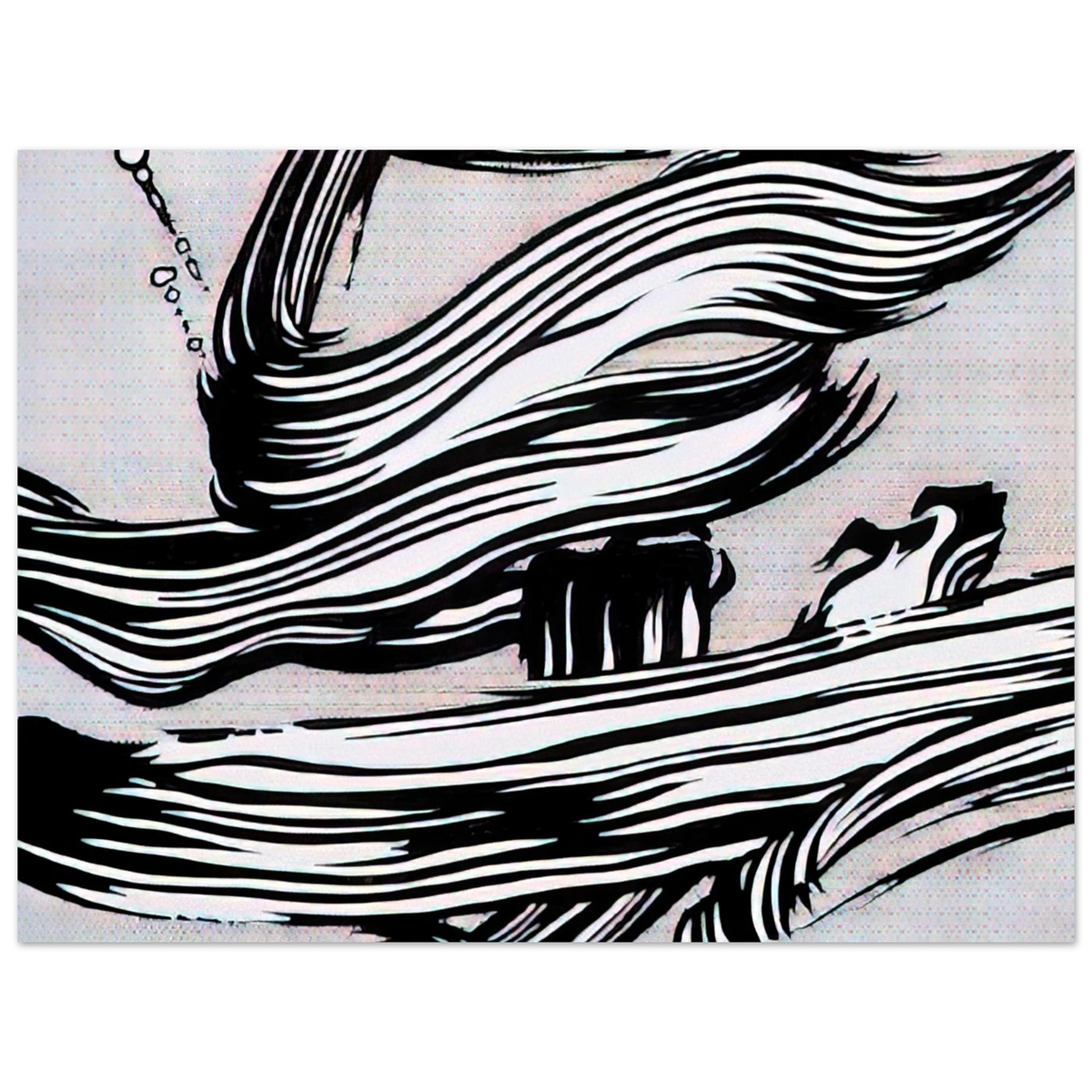 Brushstrokes by Roy Lichtenstein (1968) – art poster, view 2