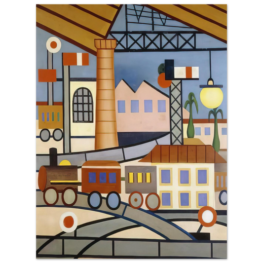 A Gare by Tarsila do Amaral – art poster