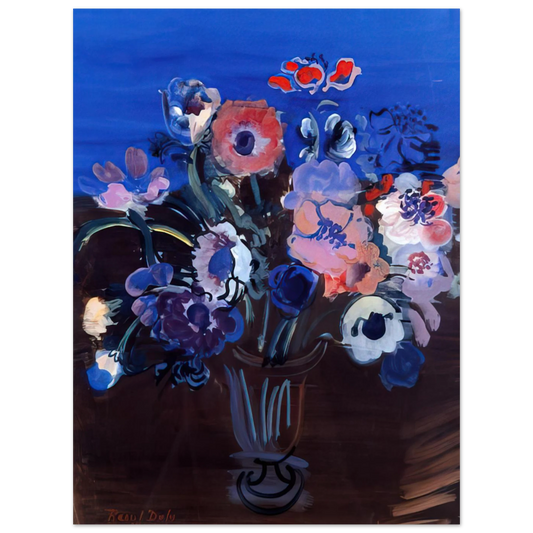 Anemones by Raoul Dufy – art poster, view 2